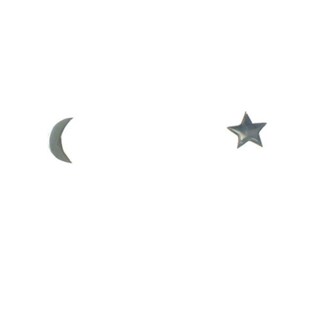 Star + Moon Stud Earring