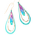 holly yashi still waters turquoise gold earring