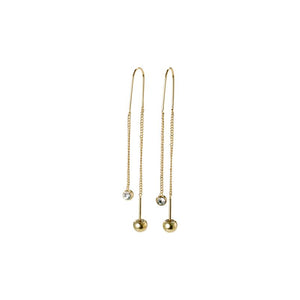 pilgrim meg crystal gold earring