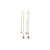 pilgrim meg crystal gold earring