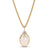 leeada aurora gold pearl pendant necklace