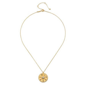 satya chakra disc gold pendant necklace