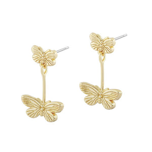 electric picks seraphina gold butterfly earrings