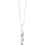 pilgrim alberte silver teardrop pendant necklace