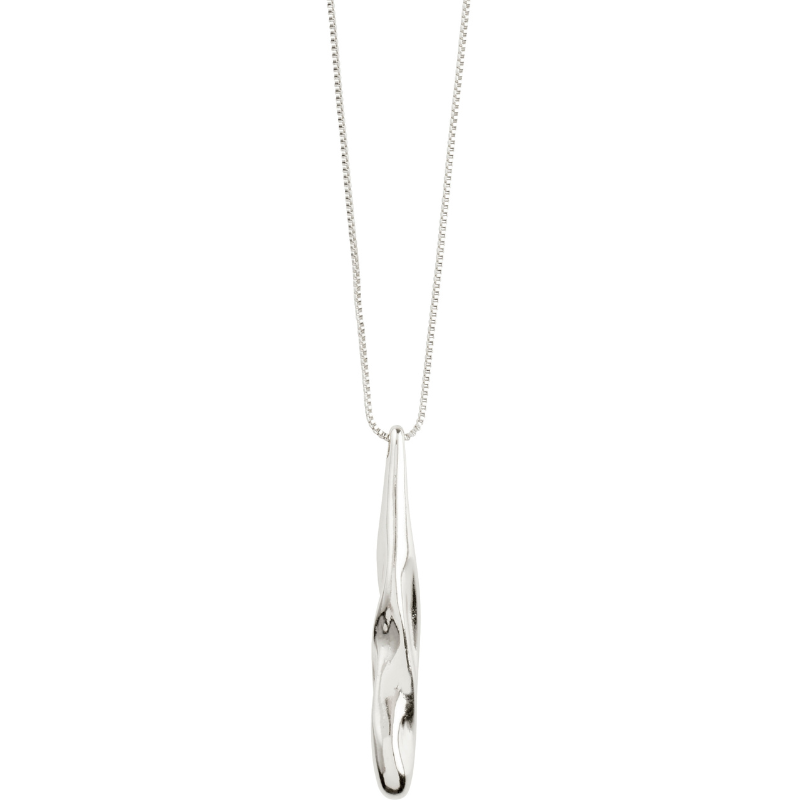 pilgrim alberte silver teardrop pendant necklace