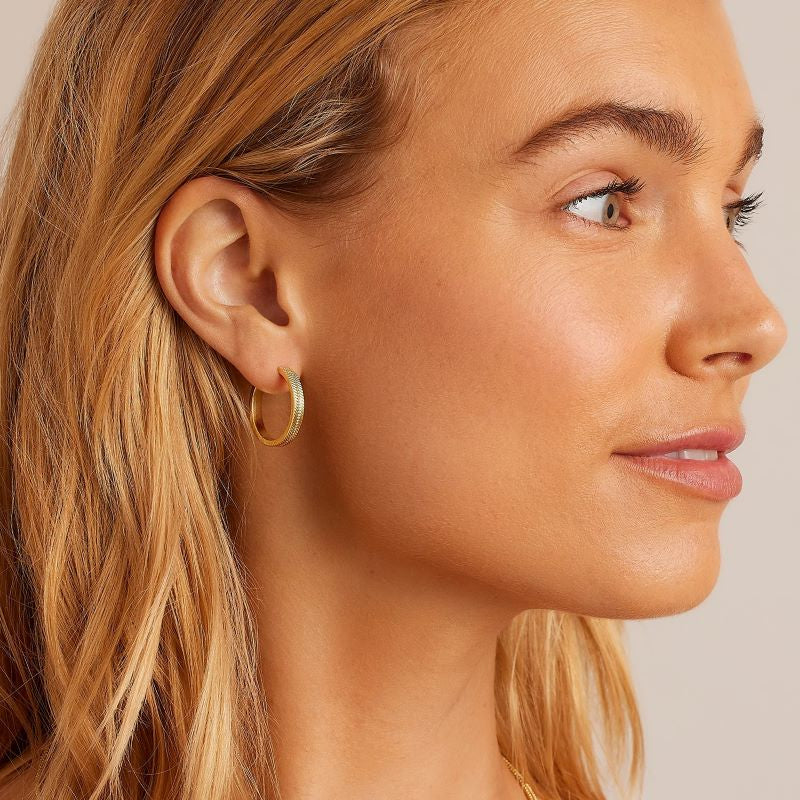 gorjana venice gold hoop earring