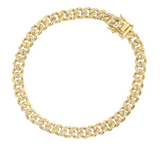 melinda maria cassie gold pave chain bracelet