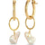 kozakh rhode pearl gold earring