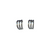Triple Hoop Huggie Earring - Silver