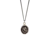 pyrrha brave in difficulties lion silver necklace