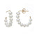 kozakh lolo pearl gold hoop earring