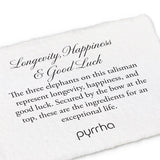 pyrrha silver talsiman longevity happiness good luck necklace