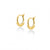 prima gold sterling silver boho pastina huggie