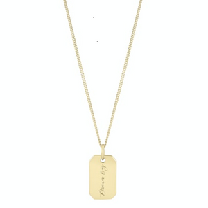 electric picks gold dream big pendant necklace