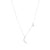 tai moon star necklace silver cz