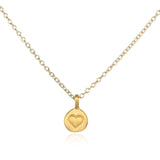 satya gold mini heart necklace
