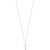 pilgrim daisy silver cross pendant necklace