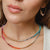 limlim joydrop glass beaded rainbow necklace