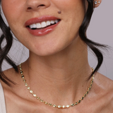 melinda maria shes a natural baby gold infinity necklace