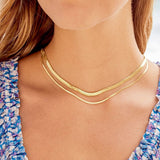 gorjana venice mini gold necklace