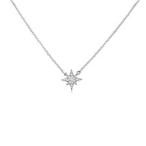 prima sterling silver starburst necklace