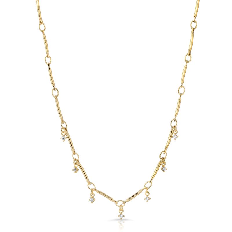 joy dravecky gold lovely lady choker necklace