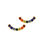 Rainbow Arc Stud Earring