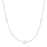 tai pearl cz gold necklace