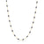theia black gold enamel chain necklace