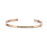 Impossible is Just an Option Bangle