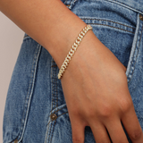 melinda maria cassie gold pave chain bracelet