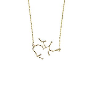 joydrop sagittarius gold cz zodiac necklace