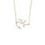 joydrop sagittarius gold cz zodiac necklace