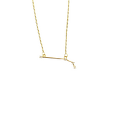 joydrop aries gold cz zodiac necklace