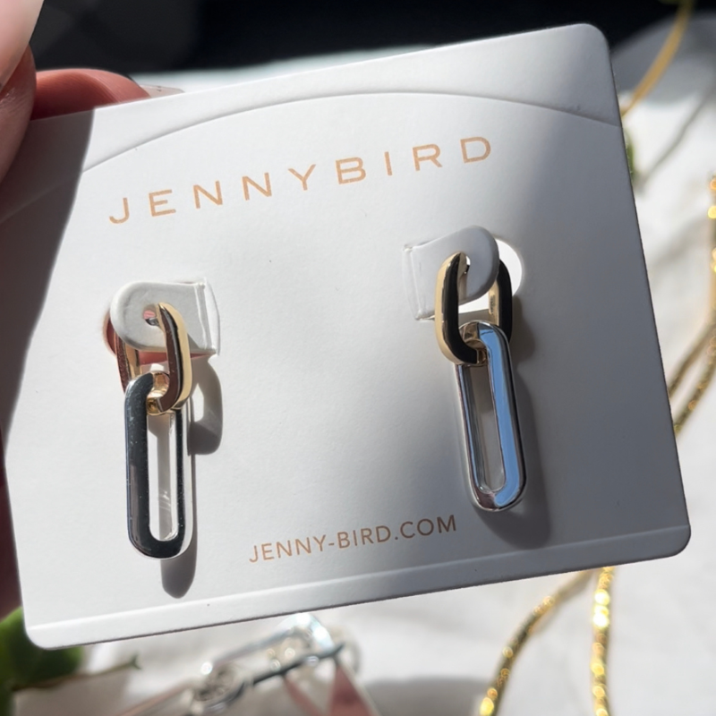 jenny bird teeni detachable link earring gold silver