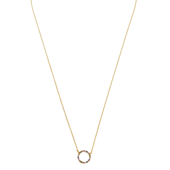estella bartlett multi cz circle necklace