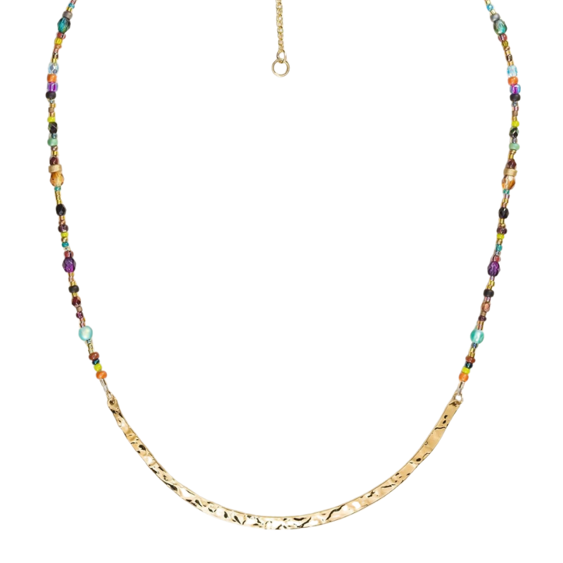 holly yashi meridian necklace gold confetti