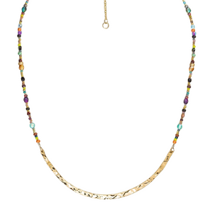 holly yashi meridian necklace gold confetti