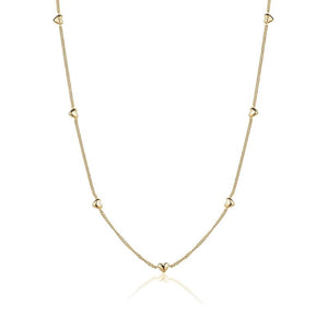 limlim joydrop all around bubble heart gold necklace