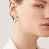 jenny bird lyra gold silver huggie earring