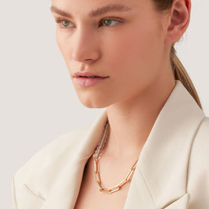 jenny bird lyra gold clear chain necklace