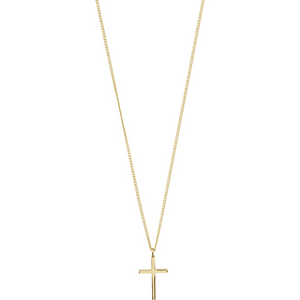 pilgrim daisy gold cross pendant necklace