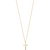 pilgrim daisy gold cross pendant necklace