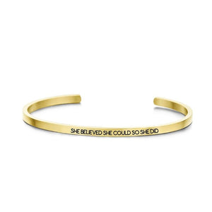 She Believed Bangle