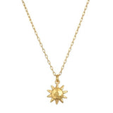 satya here comes the sun gold pendant