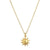satya here comes the sun gold pendant