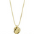 pilgrim optimism coin necklace gold