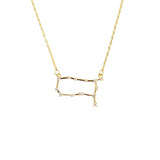 joydrop gemini gold cz zodiac necklace