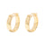 gorjana laney gold hoop earring