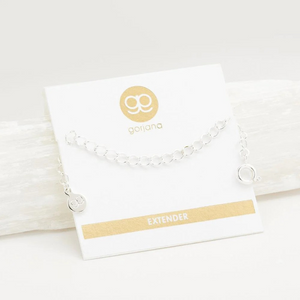 gorjana silver extender 3 inch necklace